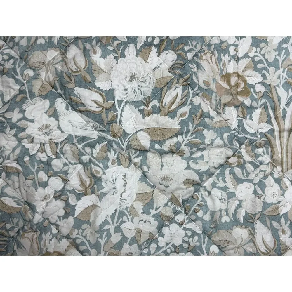 Pottery Barn Mia Bird Floral King Comforter Sham 20